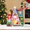 Glitzhome® 10.75" Lighted CHRISTMAS TOY MARKET Resin Village with Movement and Music
